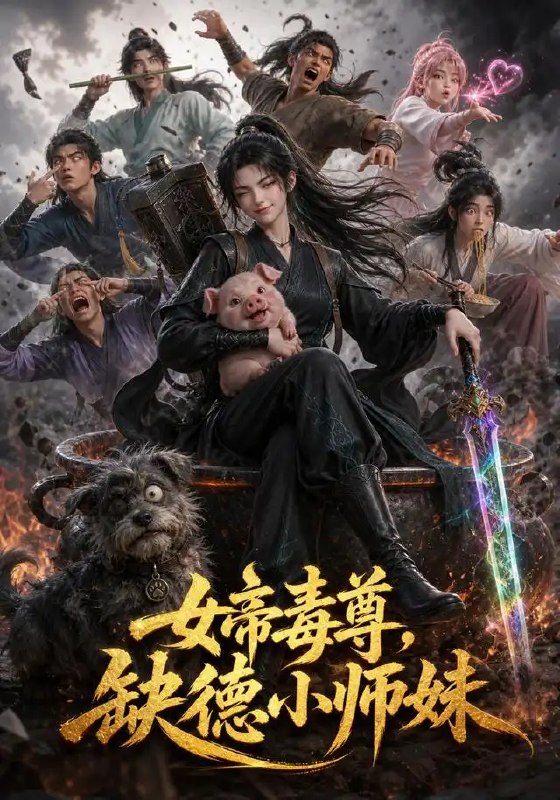 女帝毒尊，缺德小师妹&女帝毒尊缺德小师妹（117集）AI短剧