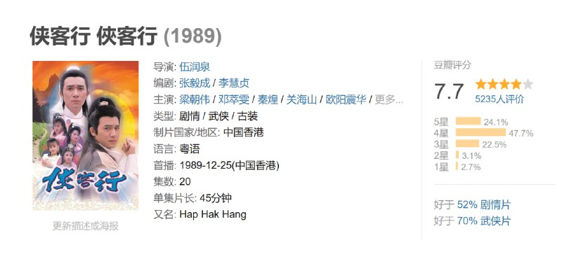 侠客行 俠客行 (1989)