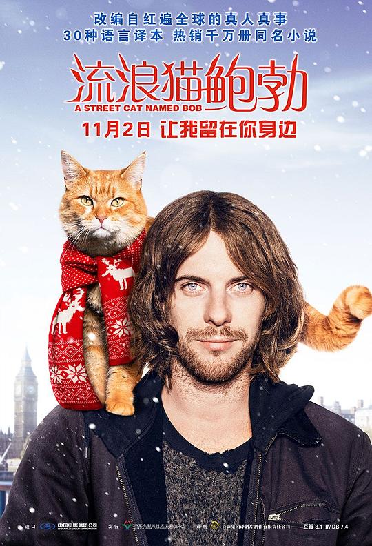 流浪猫鲍勃 A Street Cat Named Bob (2016) 1080p 原盘Remux 中文字幕 【27.16GB】已刮削