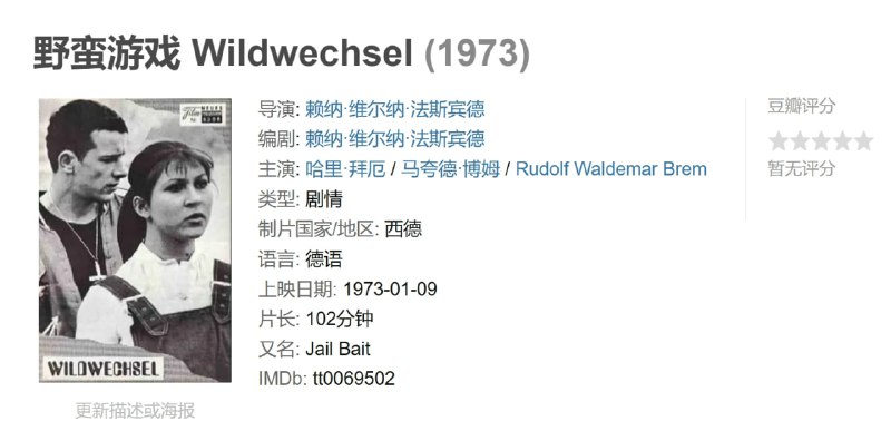 野蛮游戏 Wildwechsel (1973)
