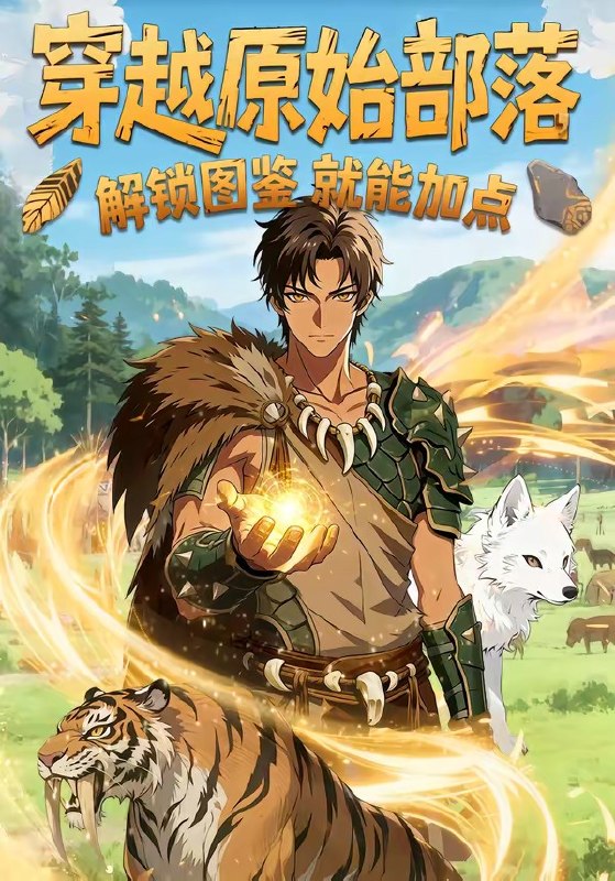 穿越原始部落解锁图鉴就能加点 (94集) | 短剧