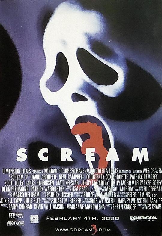 惊声尖叫3 Scream 3 (2000) 1080p 原盘Remux 中文字幕 【25.07GB】已刮削