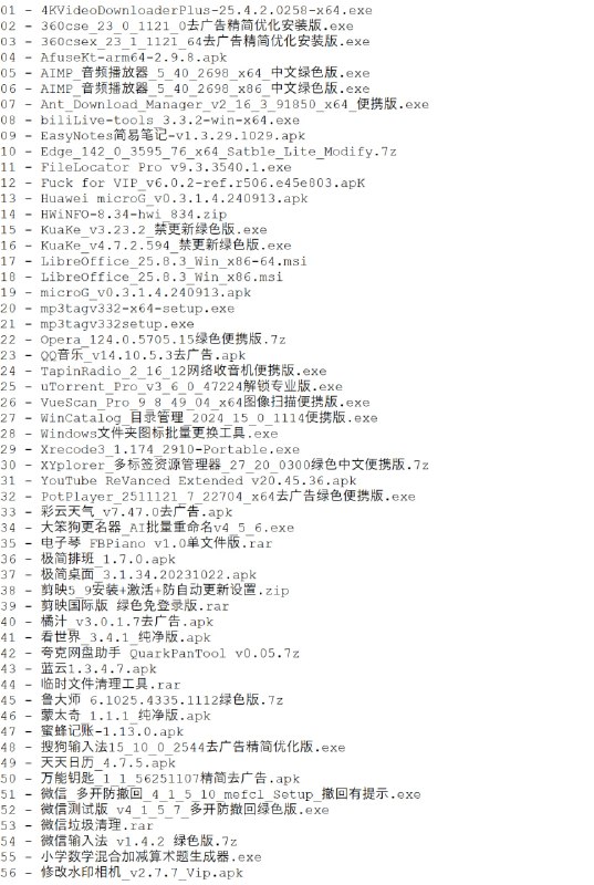 破解软件更新20251118期