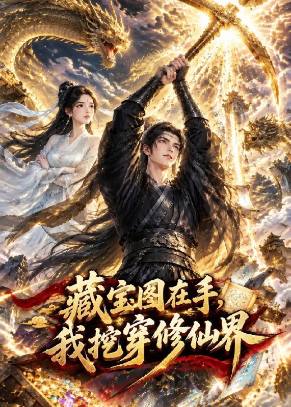藏宝图在手，我挖穿修真界&藏宝图在手我挖穿修真界（120集）AI短剧