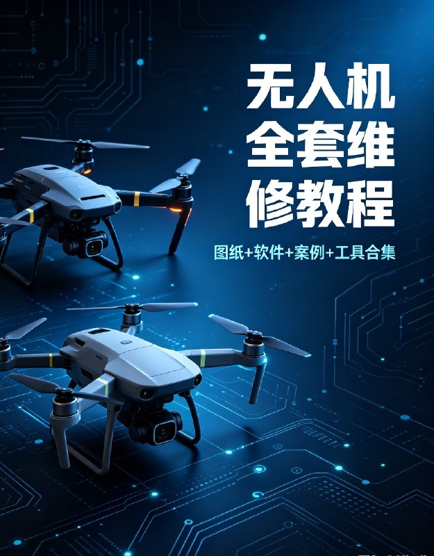 大疆+道通全机型无人机系统维修教程+图纸工具合集