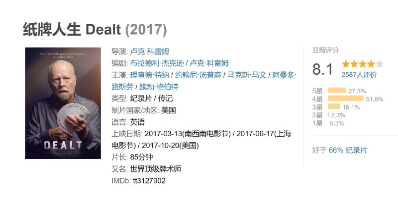 纸牌人生 Dealt (2017)