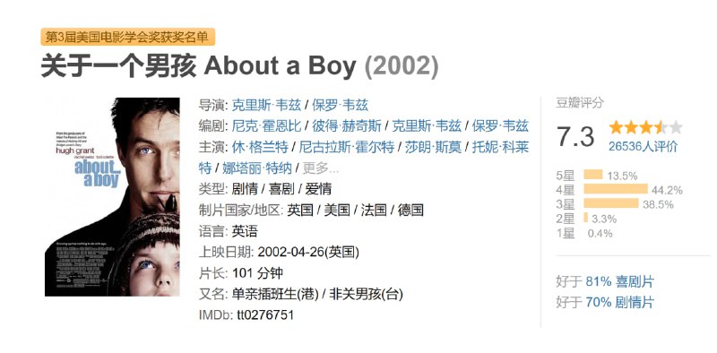 关于一个男孩 About a Boy (2002)