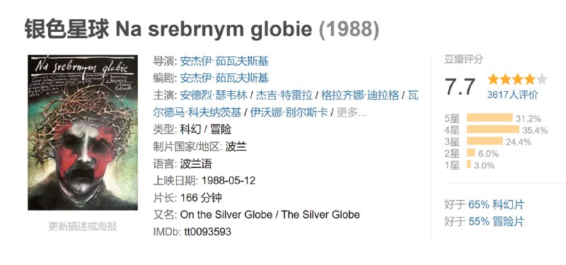 银色星球 Na srebrnym globie (1988)