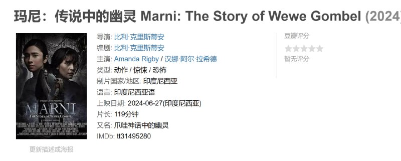 玛尼传说中的幽灵 Marni: The Story of Wewe Gombel (2024)