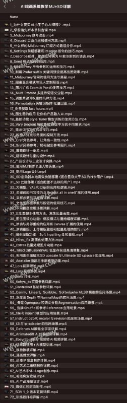 AI绘画系统教学MJ+SD详解课程