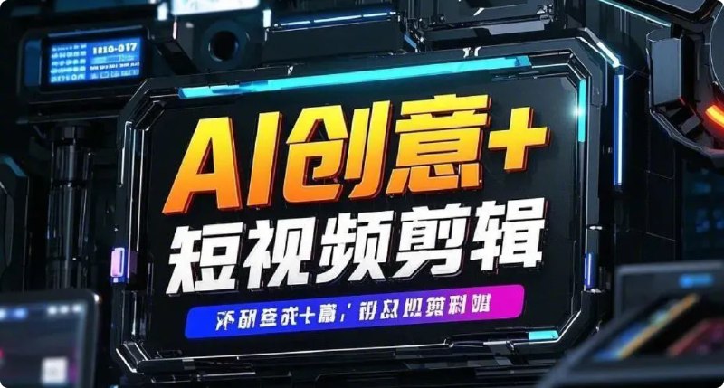 AI创意+短视频剪辑全攻略 从入门到精通 全方位能力提升指南!