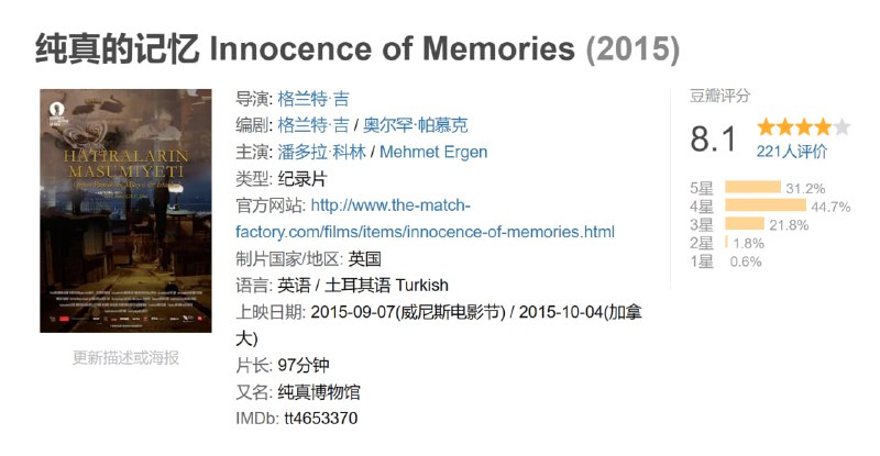 纯真的记忆 Innocence of Memories (2015)