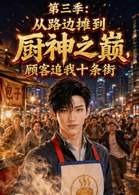 第三季从路边摊到厨神之巅,顾客追我十条街&第三季从路边摊到厨神之巅顾客追我十条街(134集) AI短剧