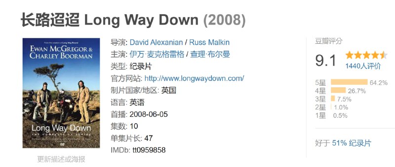 长路迢迢 Long Way Down (2008)
