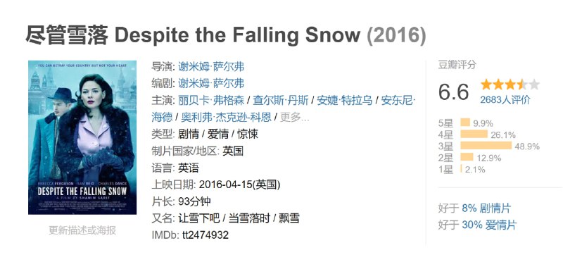 尽管雪落 Despite the Falling Snow (2016)