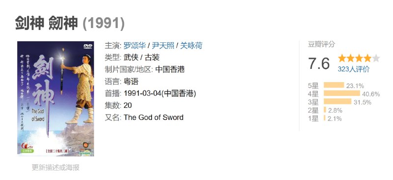 剑神 劒神 (1991)