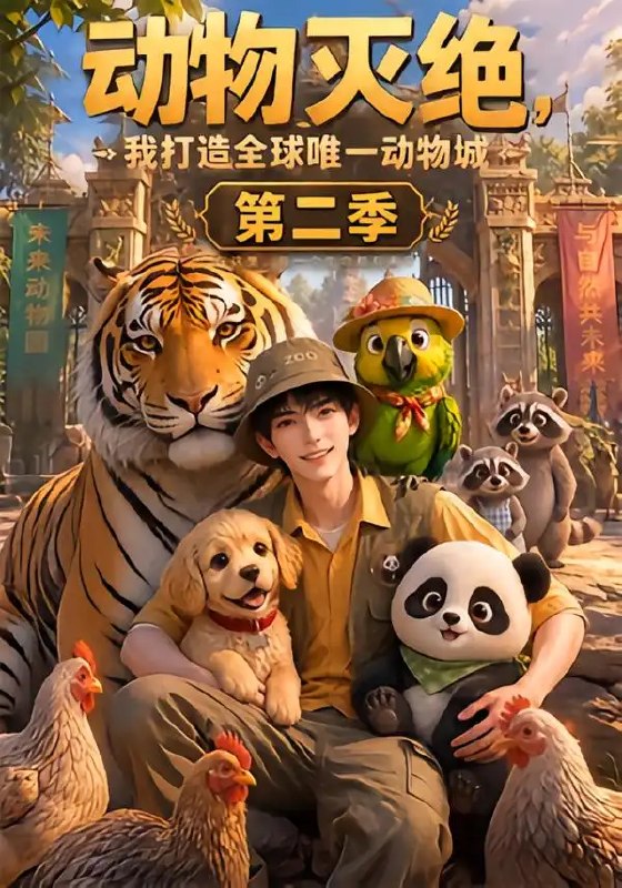 动物灭绝,我打造全球唯一动物城第二季&动物灭绝我打造全球唯一动物城第二季(124集)AI短剧