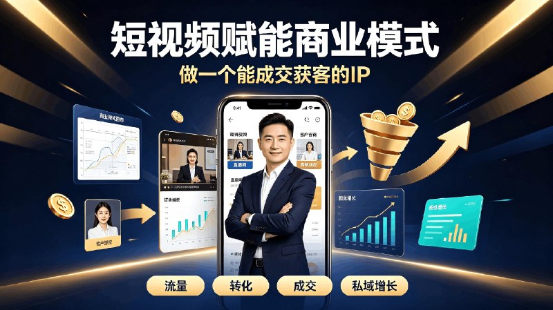 短视频赋能商业模式,做一个能成交获客的IP