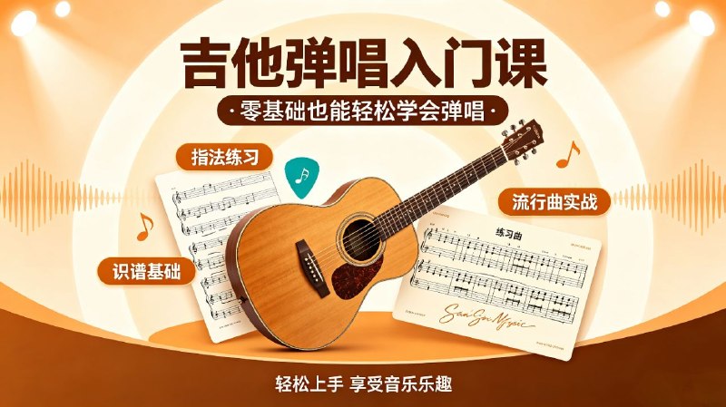 Tiger谭秋娟吉他弹唱入门课