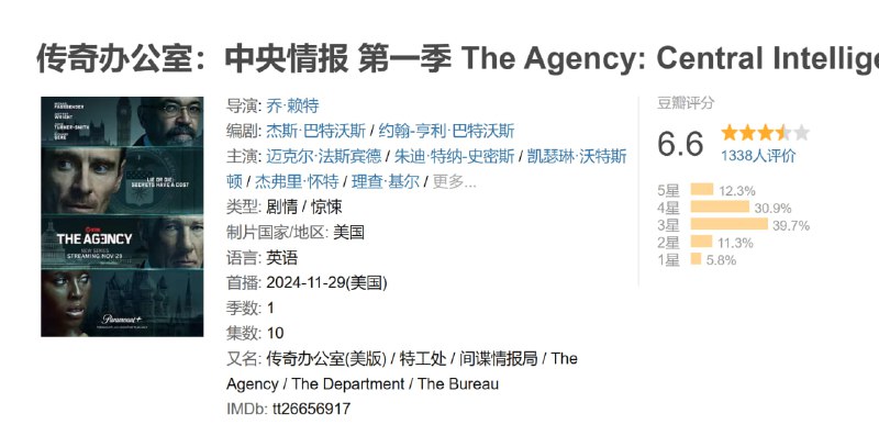 传奇办公室中央情报 第一季 The Agency: Central Intelligence Season 1 (2024)