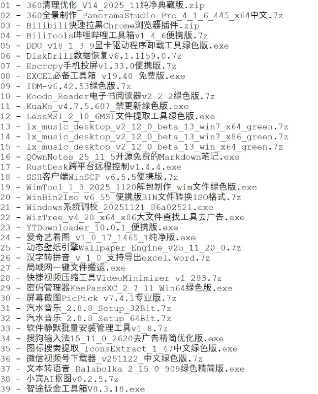 破解软件更新20251128期