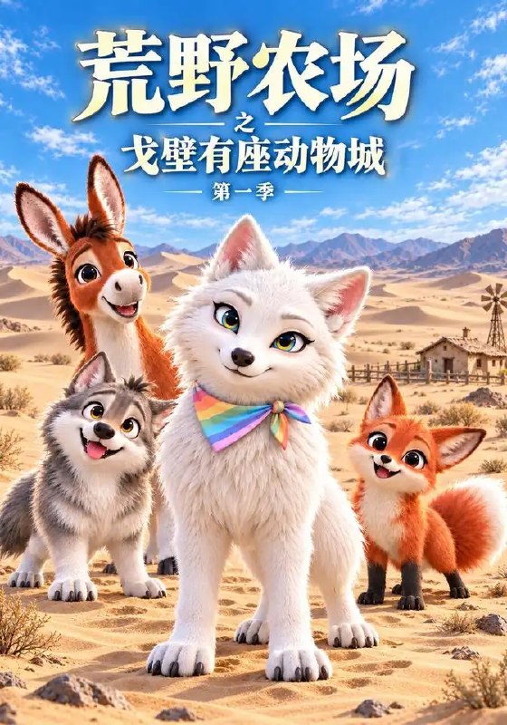荒野农场之戈壁有座动物城第一季(241集)AI短剧