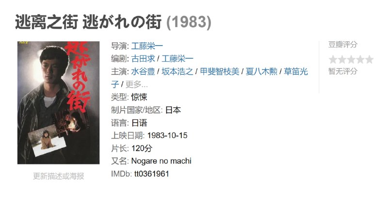 逃离之街 逃がれの街 (1983)